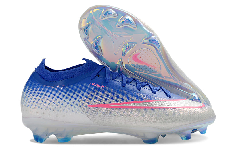Nike Zoom Mercurial Vapor 17 Elite FG Firm Ground Soccer Cleats (Blue/White Gradient / Iridescent)