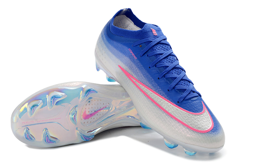 Nike Zoom Mercurial Vapor 17 Elite FG Firm Ground Soccer Cleats (Blue/White Gradient / Iridescent)