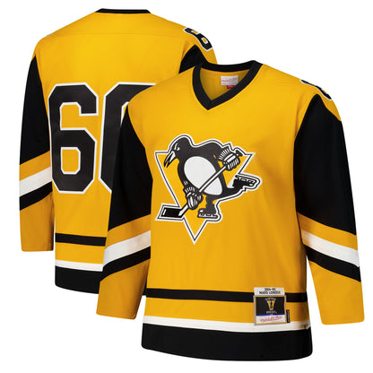 Mario Lemieux Pittsburgh Penguins 1984-85 Power Play Jersey - Gold
