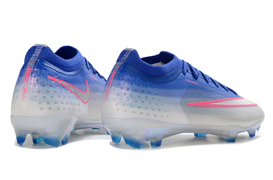 Nike Zoom Mercurial Vapor 17 Elite FG Firm Ground Soccer Cleats (Blue/White Gradient / Iridescent)