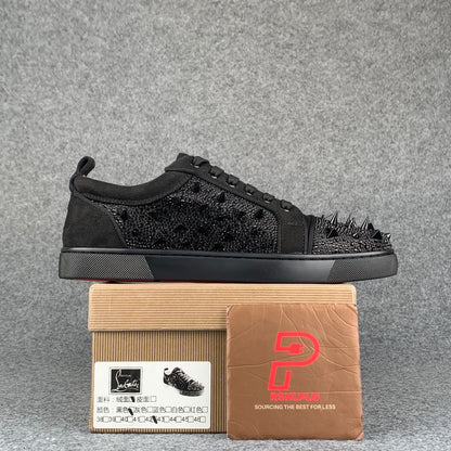 CL Astroloubi Strass Eternity 'Black Suede/Comète Strass'