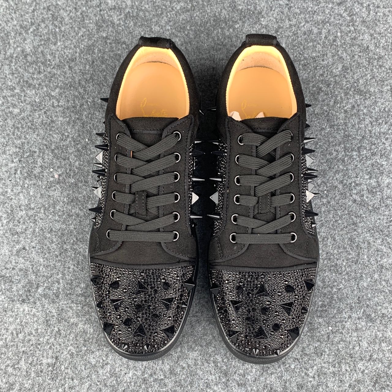 CL Astroloubi Strass Eternity 'Black Suede/Comète Strass'