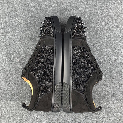 CL Astroloubi Strass Eternity 'Black Suede/Comète Strass'