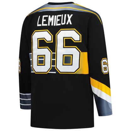 Mario Lemieux Pittsburgh Penguins Mitchell &amp;amp; Ness 1996/97 Blue Line 2.0 Jersey - Black
