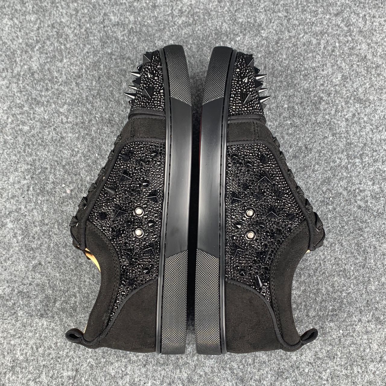 CL Astroloubi Strass Eternity 'Black Suede/Comète Strass'