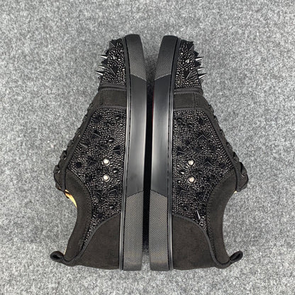 CL Astroloubi Strass Eternity 'Black Suede/Comète Strass'