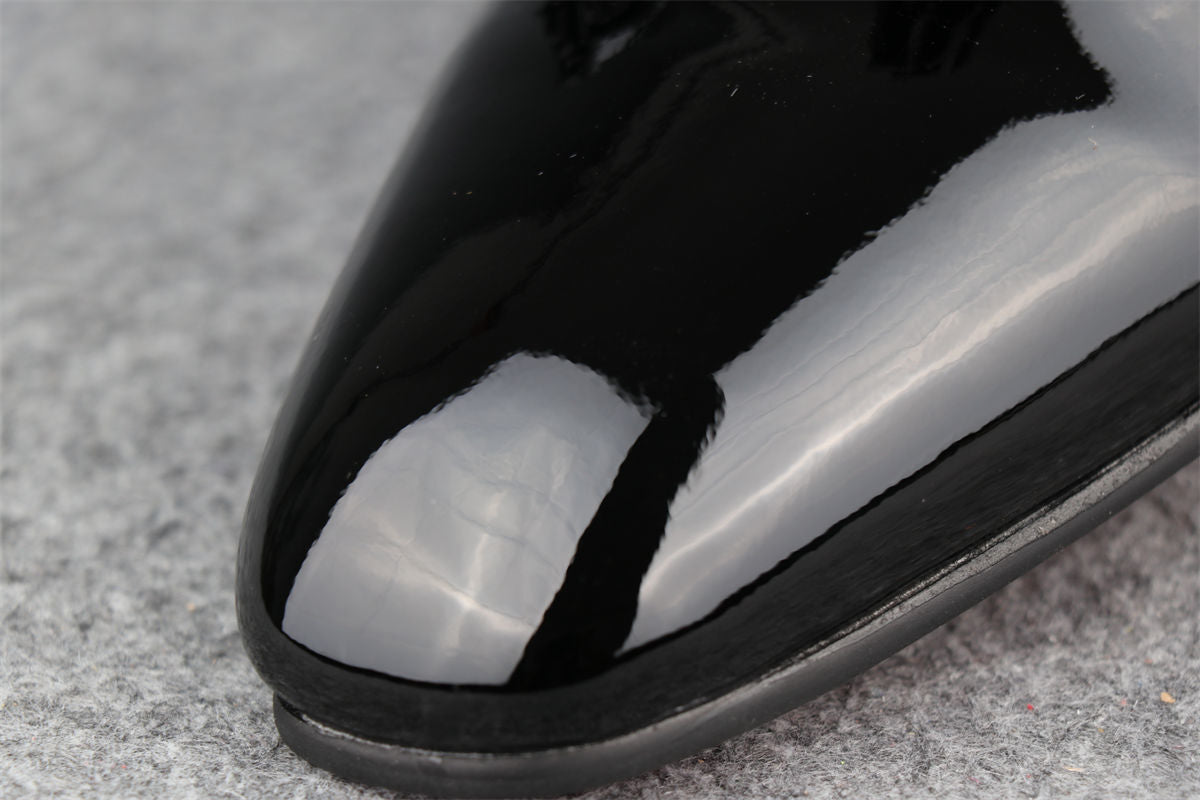 CL Dandelion Tassel Loafers 'Black Patent Leather'