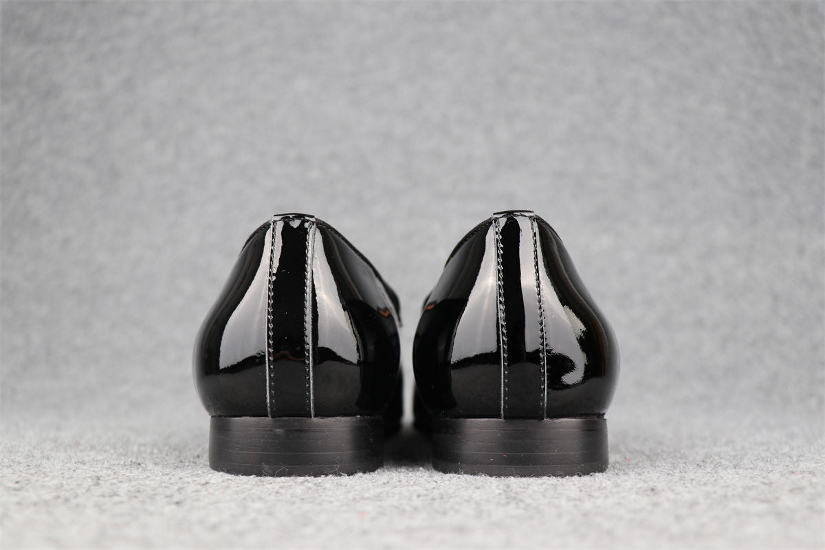 CL Dandelion Tassel Loafers 'Black Patent Leather'