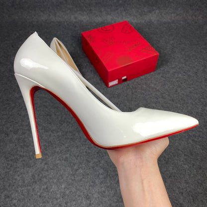 CL So Kate Pump  'White' Patent Leather'
