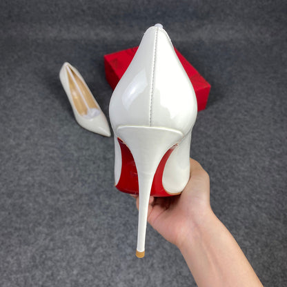 CL So Kate Pump  'White' Patent Leather'