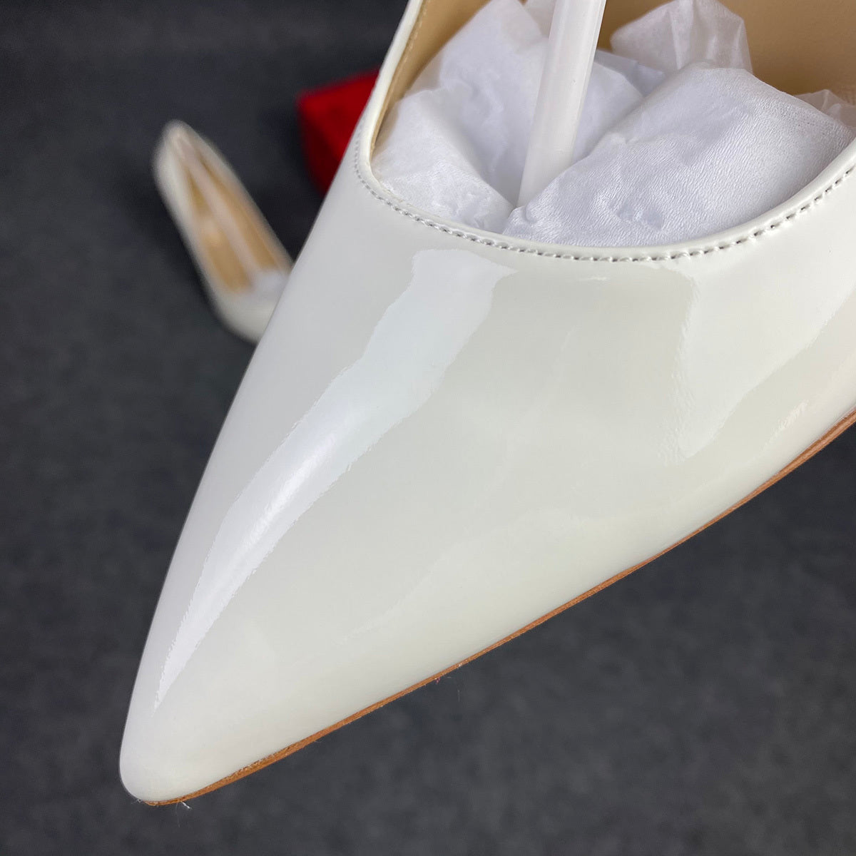 CL So Kate Pump  'White' Patent Leather'