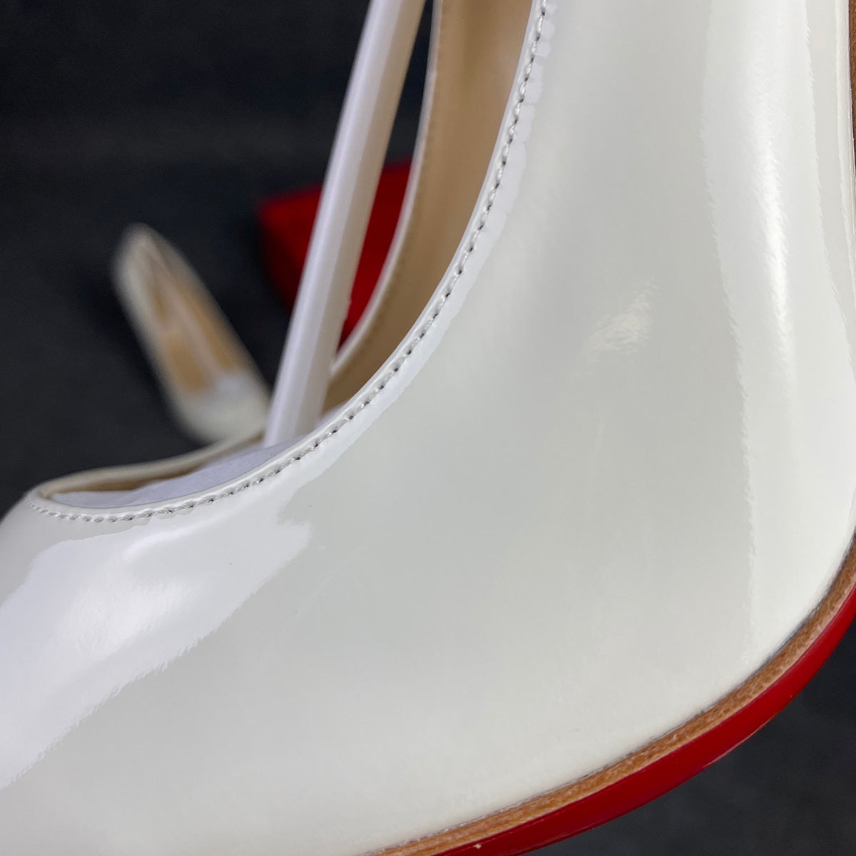 CL So Kate Pump  'White' Patent Leather'