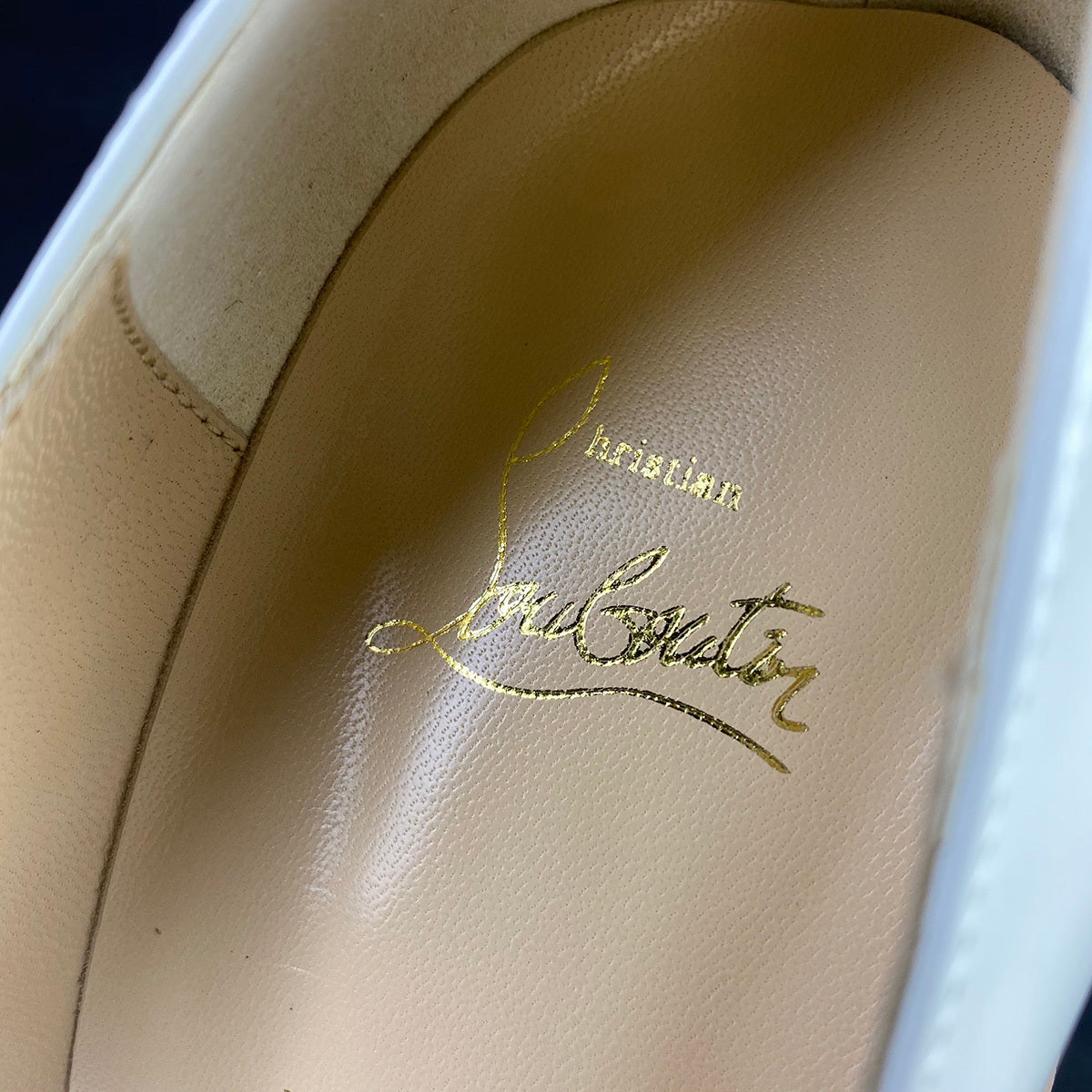 CL So Kate Pump  'White' Patent Leather'
