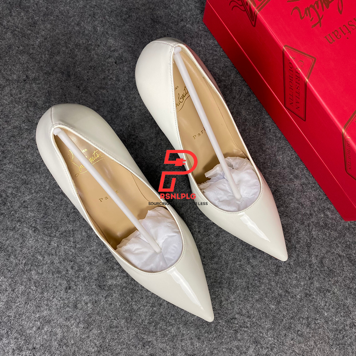 CL So Kate Pump  'White' Patent Leather'