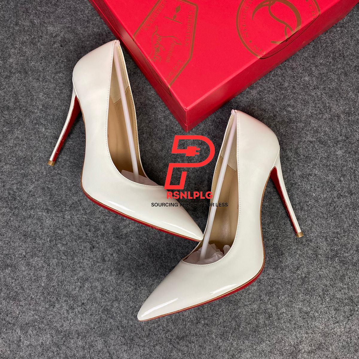 CL So Kate Pump  'White' Patent Leather'