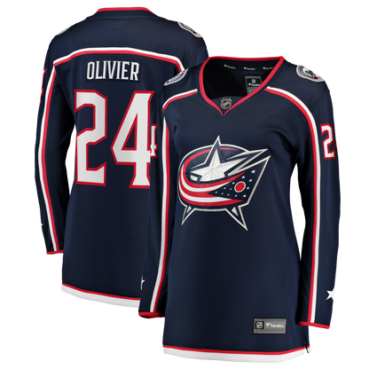 Mathieu Olivier Columbus Blue Jackets Fanatics Women's Home Breakaway Jersey - Navy