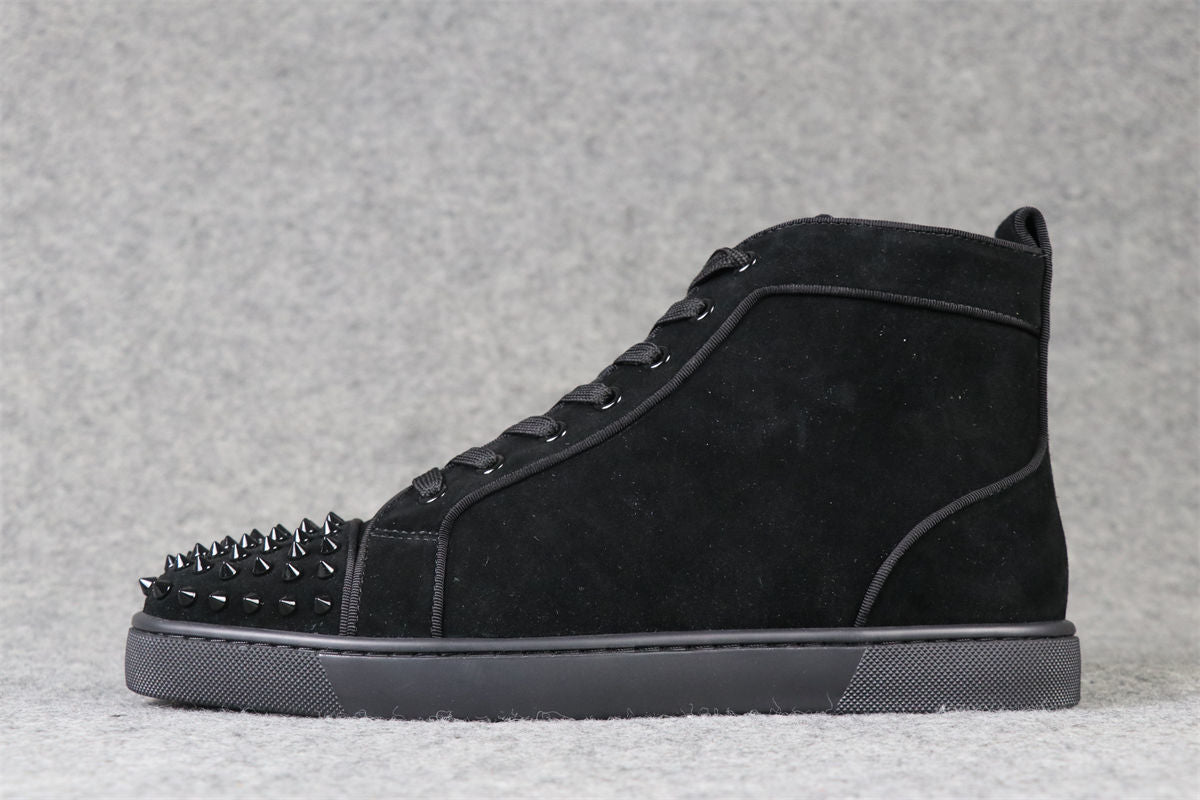 CL Lou Spikes Orlato High-Top 'Black Suede'