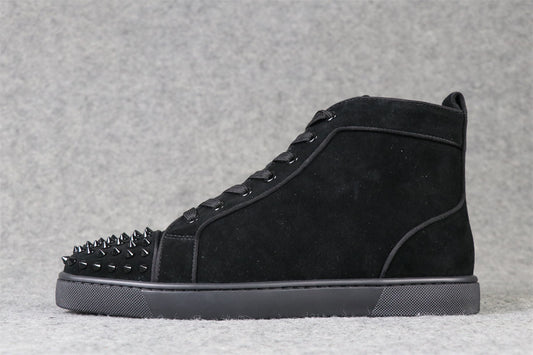 CL Lou Spikes Orlato High-Top 'Black Suede'