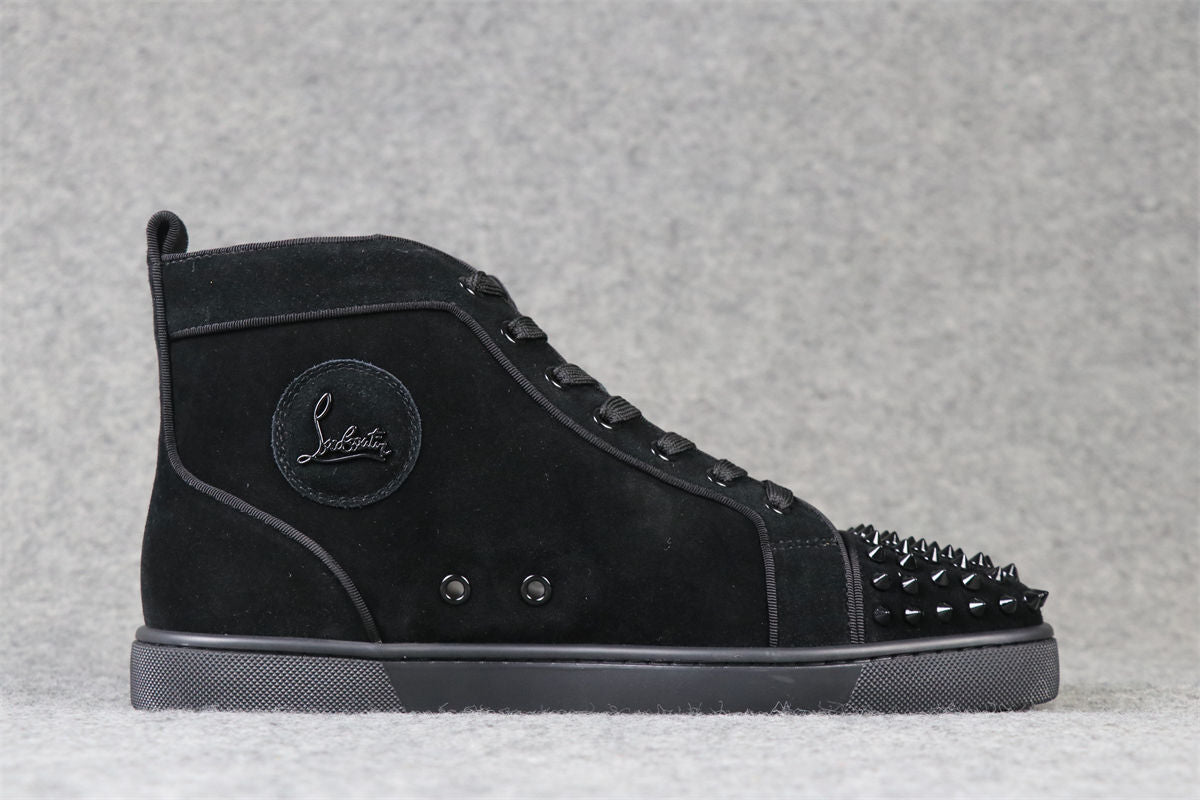 CL Lou Spikes Orlato High-Top 'Black Suede'