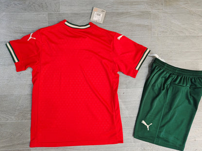 KIDS Portugal National Team Home Kit (Jersey & Shorts Set)