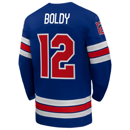 Matthew Boldy US Hockey Nike 2026 Home Replica Jersey - Royal