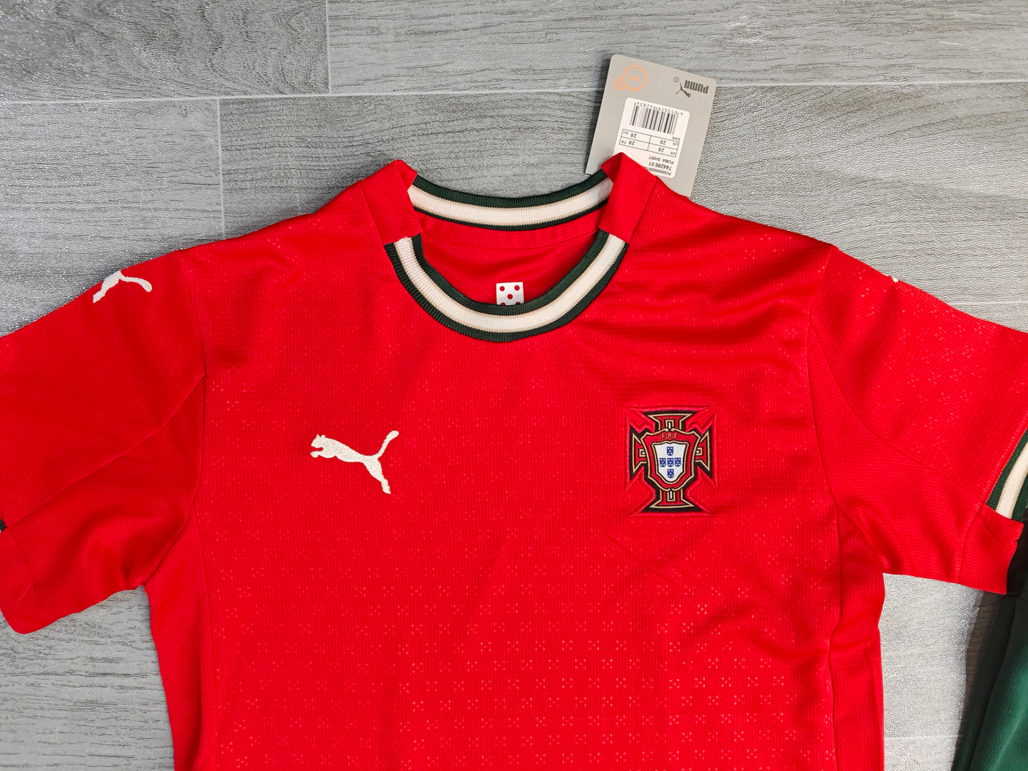 KIDS Portugal National Team Home Kit (Jersey & Shorts Set)