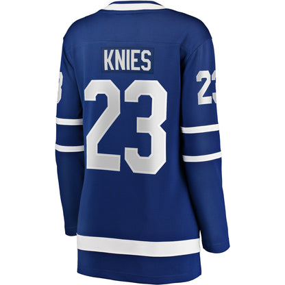 Matthew Knies Toronto Maple Leafs Fanatics Women's Home Breakaway Jersey - Blue