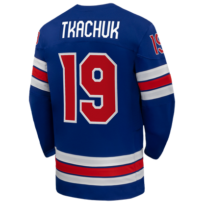 Matthew Tkachuk Nike US Hockey 2026 Home Replica Jersey - Royal