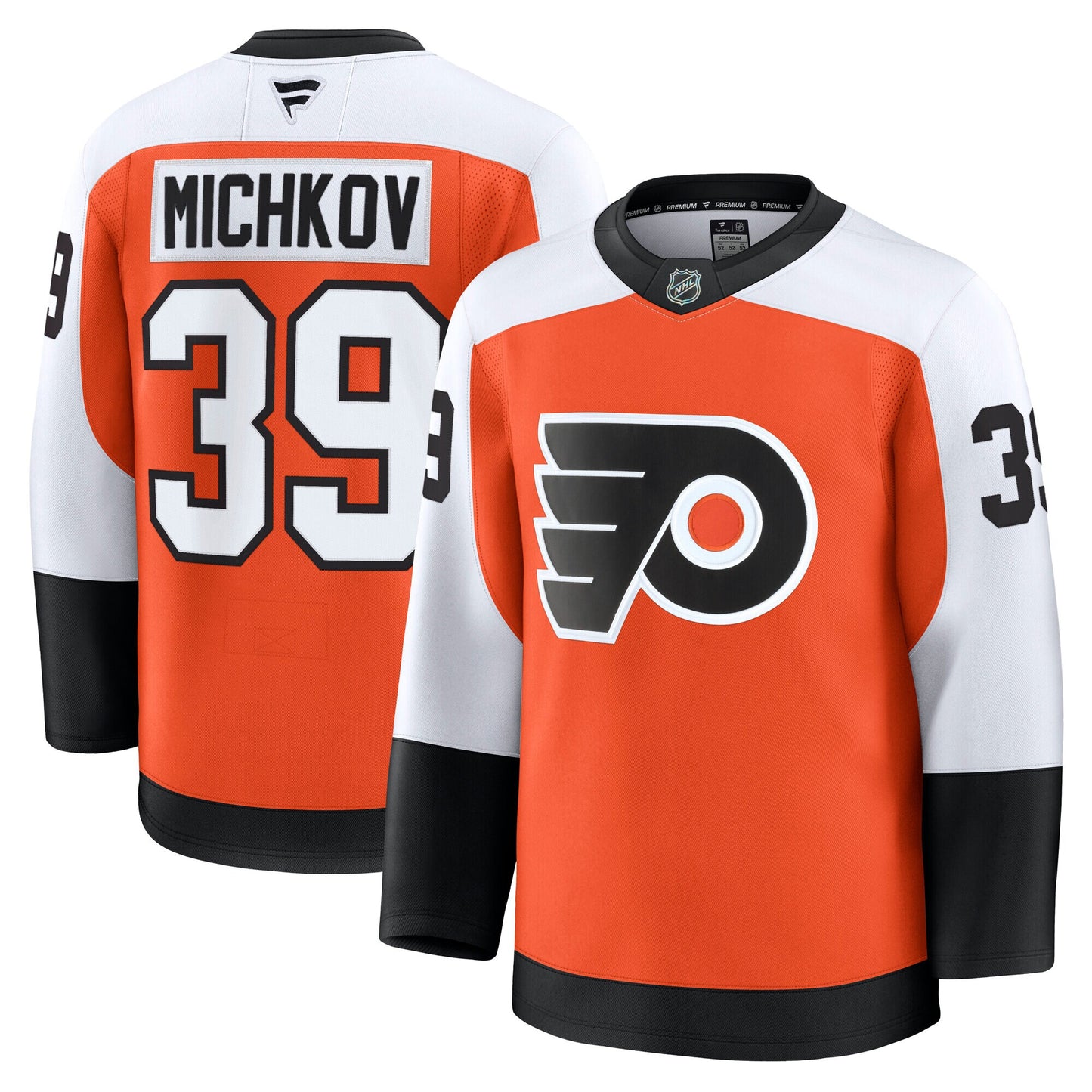 Matvei Michkov Philadelphia Flyers Fanatics Home Premium Jersey - Orange