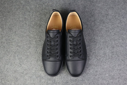 CL Louis Junior Low-Top Sneaker “Black Calfskin”