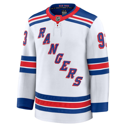 Mika Zibanejad New York Rangers Fanatics Away Premium Jersey - White