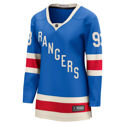 Mika Zibanejad New York Rangers Fanatics Women's Centennial Breakaway Jersey - Blue