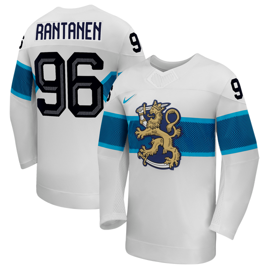 Mikko Rantanen Finland Hockey Nike 2026 Away Replica Jersey - White