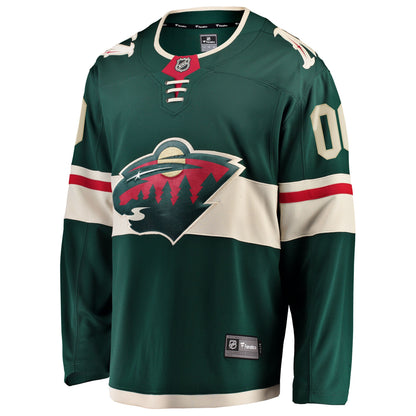 Minnesota Wild Fanatics Home Breakaway Custom Jersey - Green