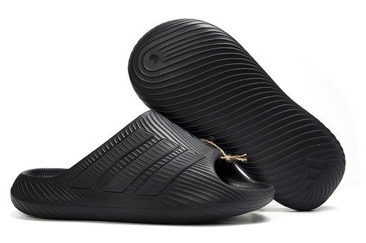 Adidas Purechill All-Black Open-Toe Recovery Slides IF6765