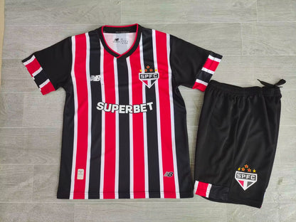 KIDS São Paulo FC 2024/25 Away Football Kit Set (Jersey + Shorts)