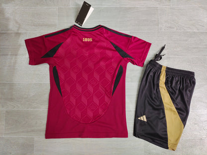 KIDS Belgium National Team 2024/25 Home Football Kit Set (Jersey + Shorts)