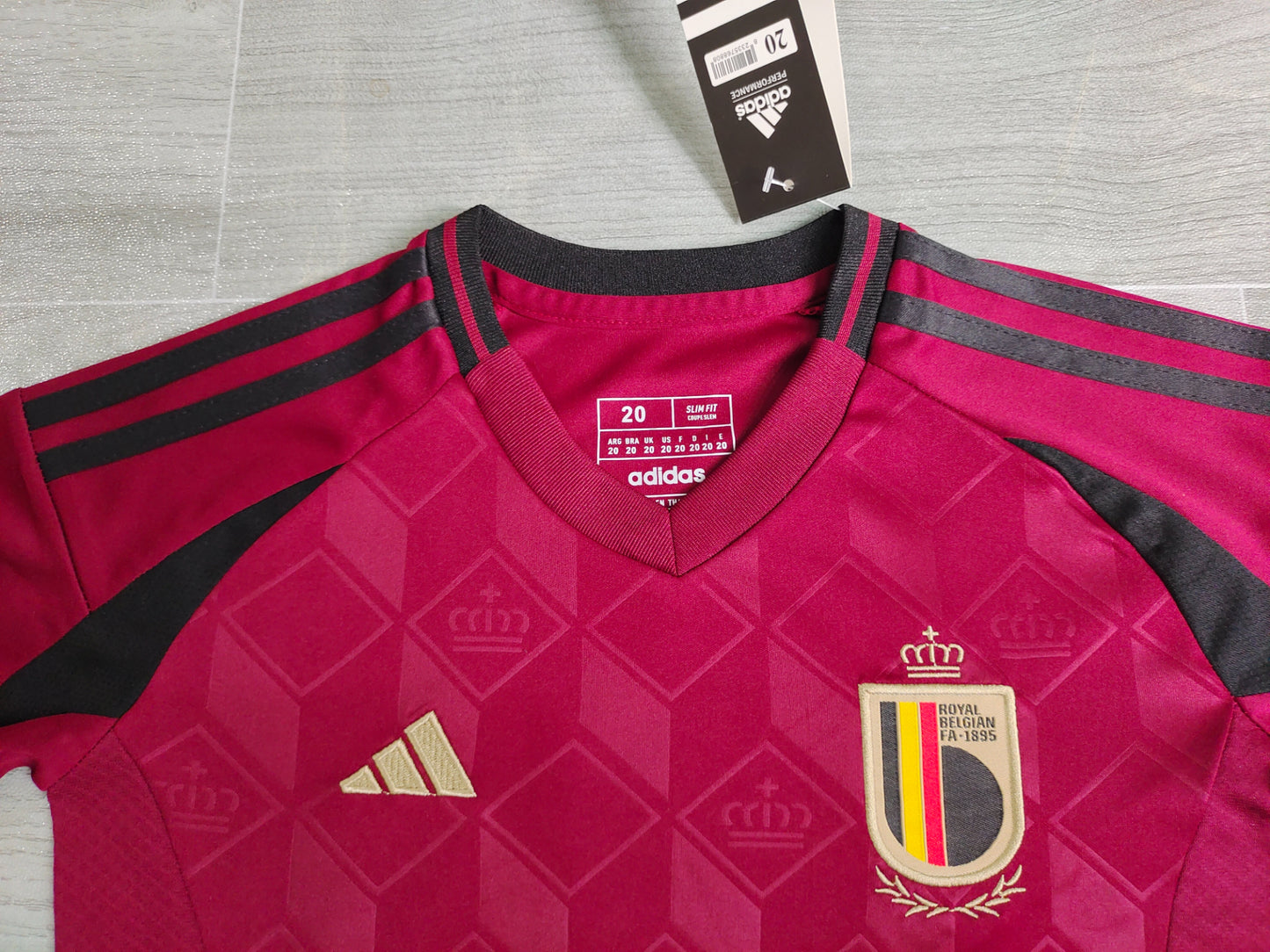 KIDS Belgium National Team 2024/25 Home Football Kit Set (Jersey + Shorts)