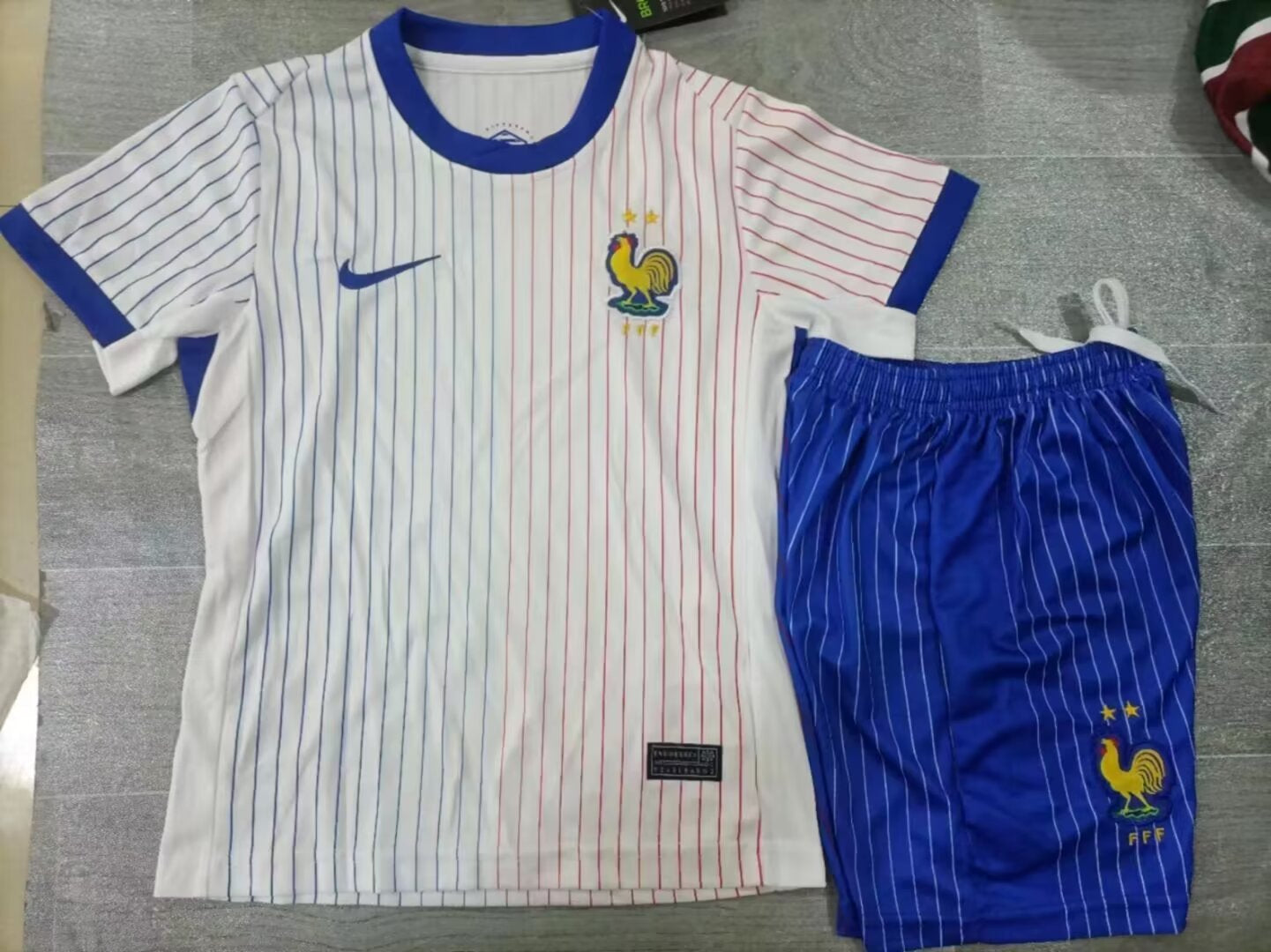 KIDS France National Team 2024/25 Home Football Kit Set