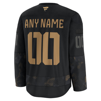 Montreal Canadiens Fanatics 2024 Military Appreciation Custom Practice Jersey - Black