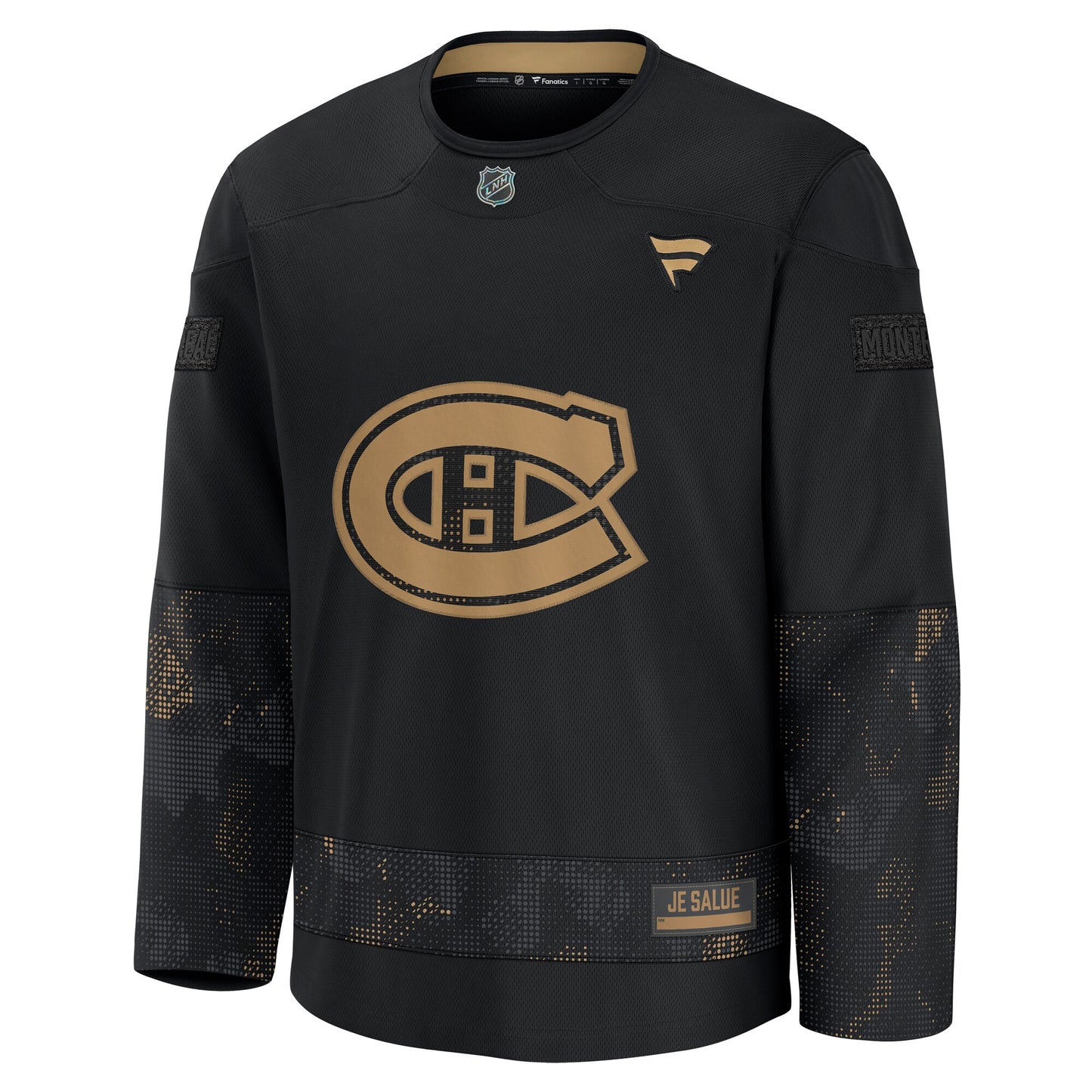 Montreal Canadiens Fanatics 2024 Military Appreciation Practice Jersey - Black