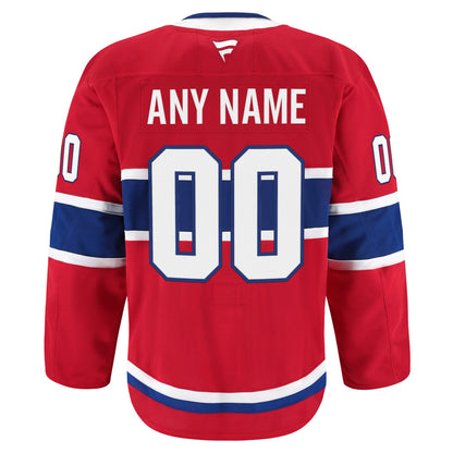 Montreal Canadiens Fanatics Home Authentic Pro Custom Jersey - Red