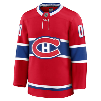 Montreal Canadiens Fanatics Home Premium Custom Jersey - Red
