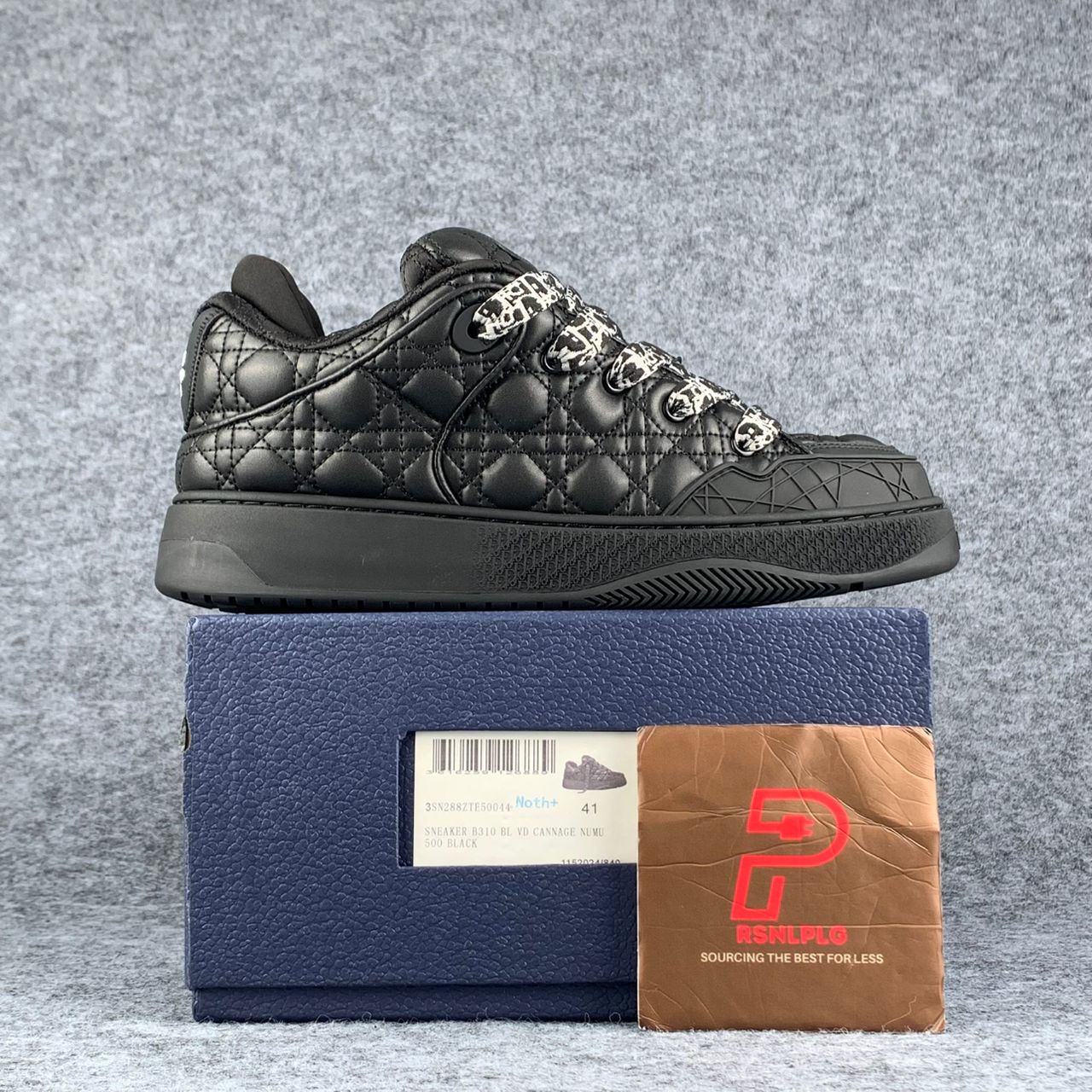 Dior B9S Skater 'ERL Black Quilted Cannage Calfskin'