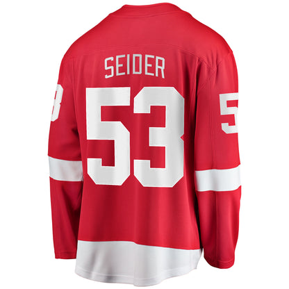 Moritz Seider Detroit Red Wings Fanatics Home Breakaway Player Jersey - Red