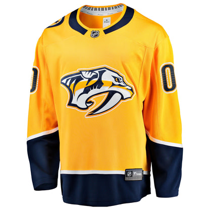 Nashville Predators Fanatics Home Breakaway Custom Jersey - Gold