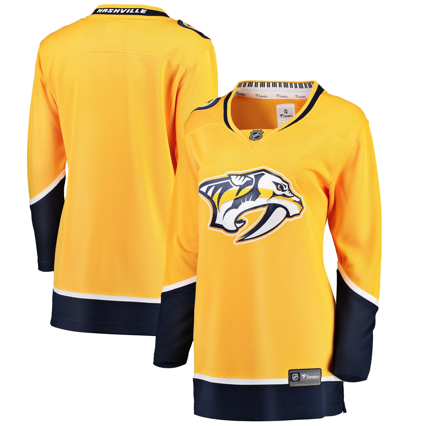 Nashville Predators Fanatics Women's Home Breakaway Jersey - Yellow
