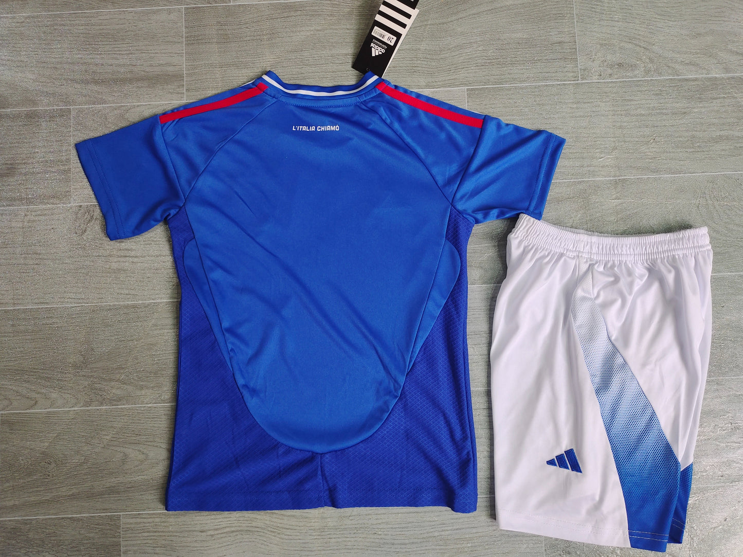 KIDS  Italy National Team 2024/25 Home Football Kit Set (Jersey + Shorts)