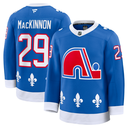 Nathan MacKinnon Colorado Avalanche Fanatics Alternate Heritage Premium Player Jersey - Blue