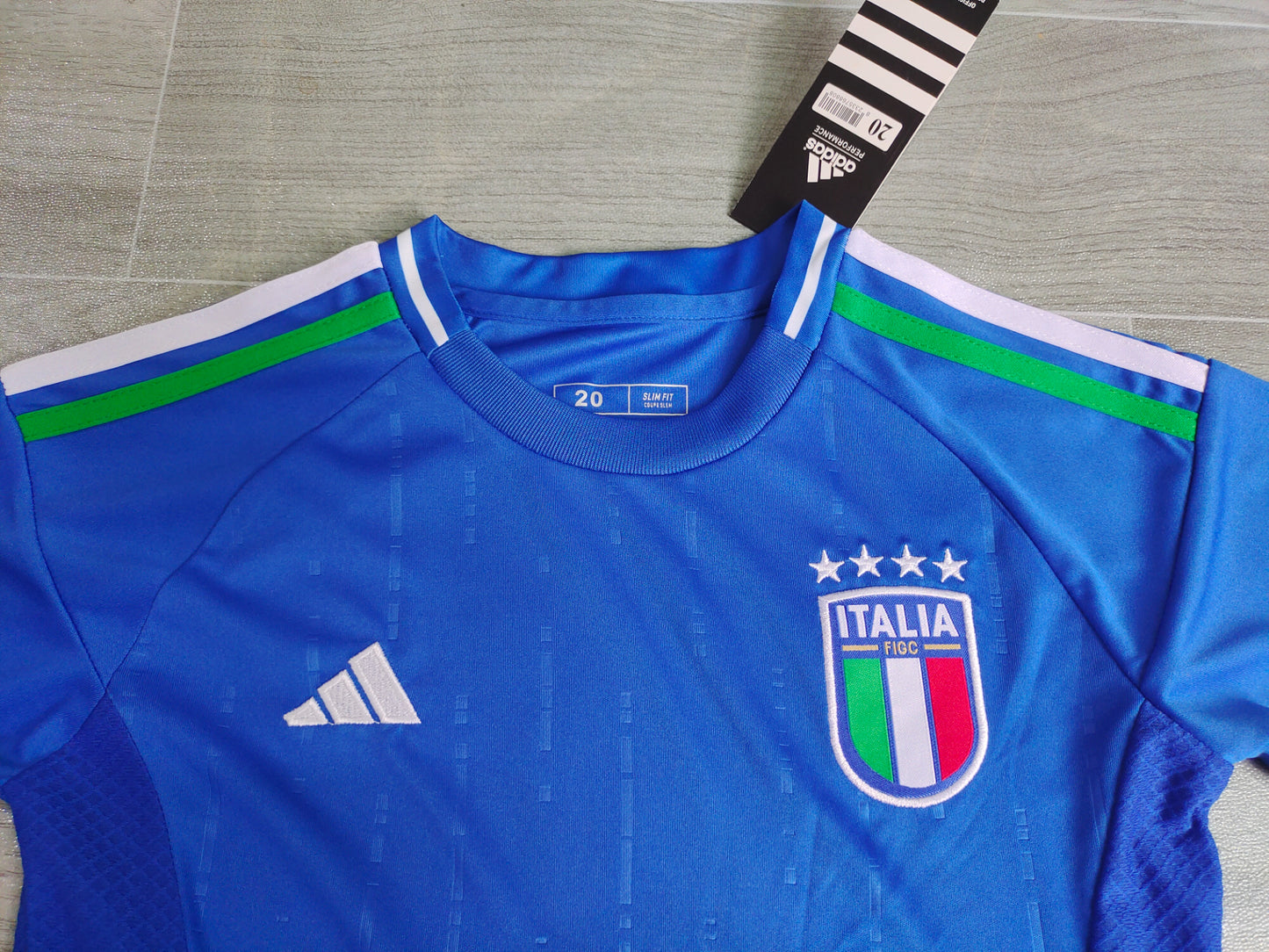 KIDS  Italy National Team 2024/25 Home Football Kit Set (Jersey + Shorts)